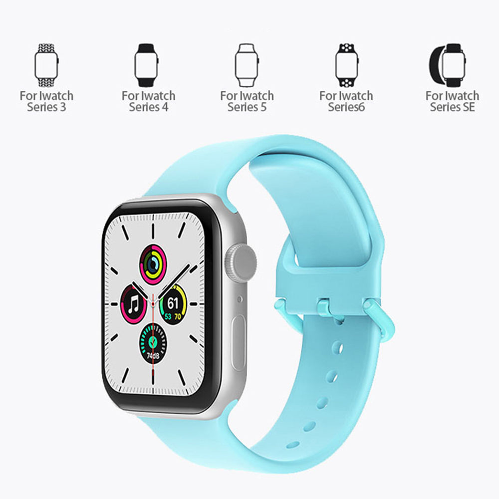 For Apple Watch Ultra 2 49mm Series 9 45mm SE (2023) 44mm Ultra 49mm 8 7 45mm 6 5 4 SE (2022) SE 44mm 3 2 1 42mm Silicone Watch Band Pin Buckle Quick Release Wrist Strap Replacement For Apple Watch Ultra 2 49mm Series 9 45mm SE (2023) 44mm Ultra 49mm 8 7 45mm 6 5 4 SE (2022) SE 44mm 3 2 1 42mm Silicone Watch Band Pin Buckle Quick Release Wrist Strap Replacement